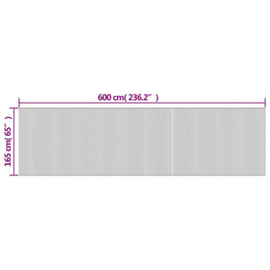 Bambus Paravent Natur Hell 600x165 cm