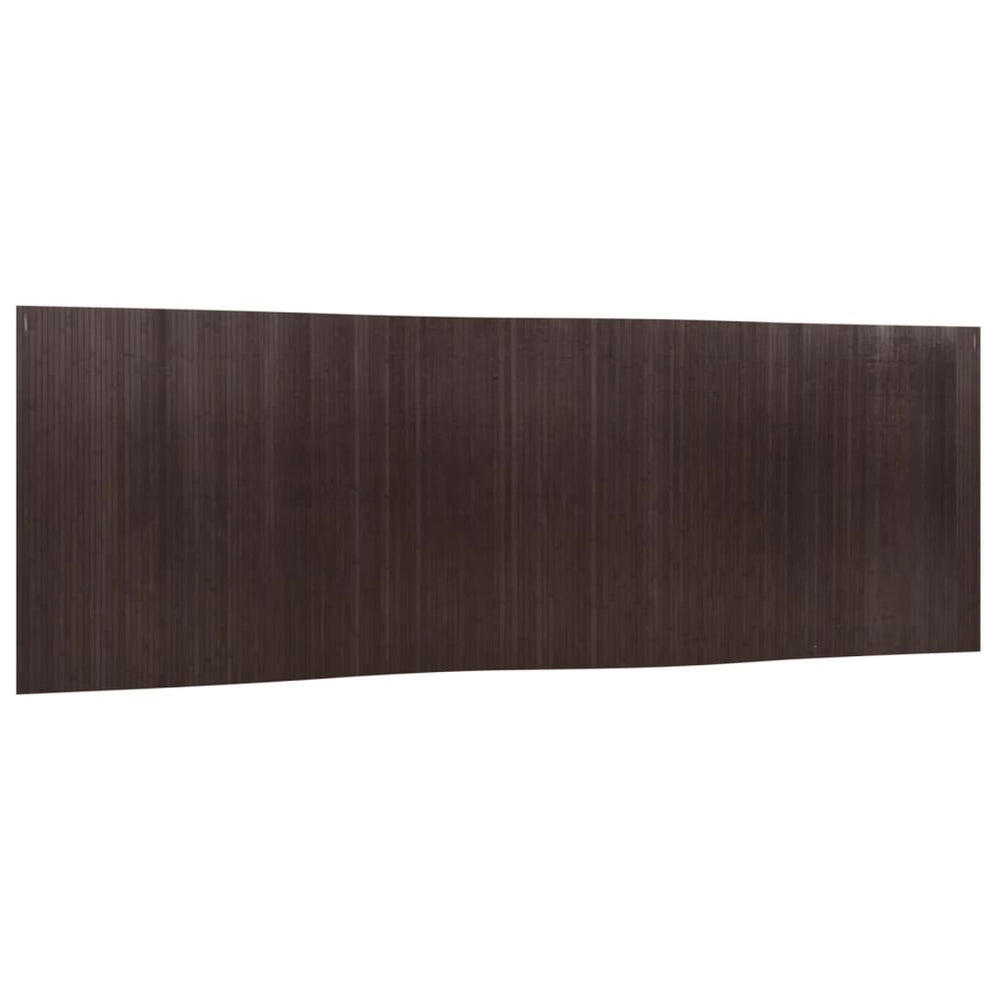 Dunkelbrauner Bambus Paravent 600x165 cm