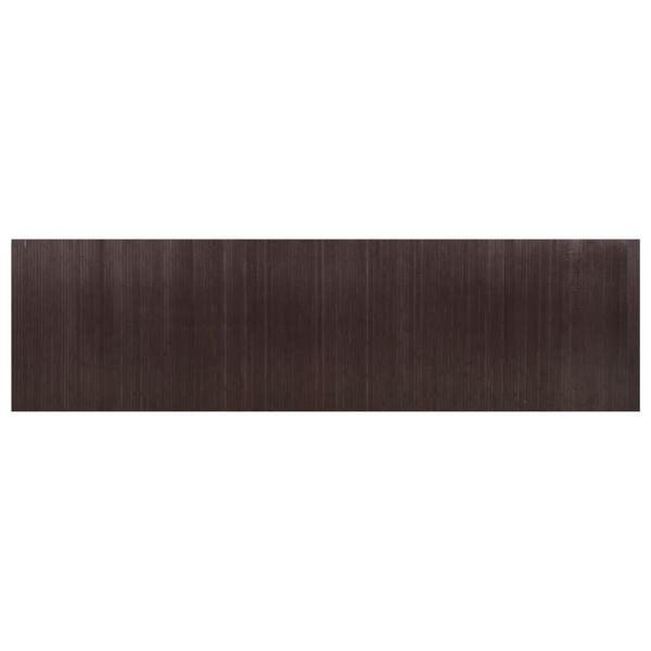 Dunkelbrauner Bambus Paravent 600x165 cm