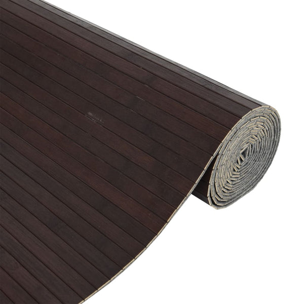 Dunkelbrauner Bambus Paravent 600x165 cm