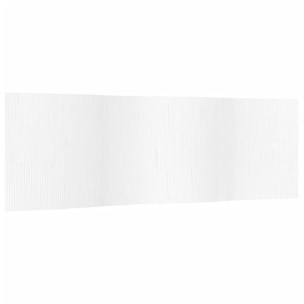 Weißer Bambus Paravent 600x165 cm