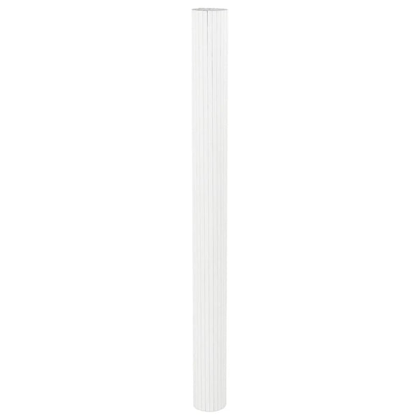 Weißer Bambus Paravent 600x165 cm