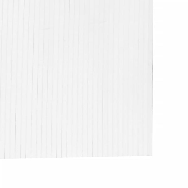 Weißer Bambus Paravent 600x165 cm