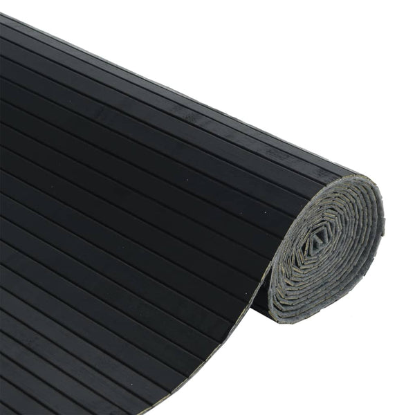 Schwarzer Bambus Paravent, 800x165 cm