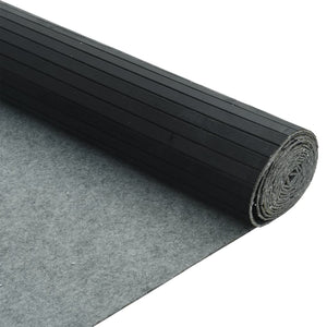Schwarzer Bambus Paravent, 800x165 cm