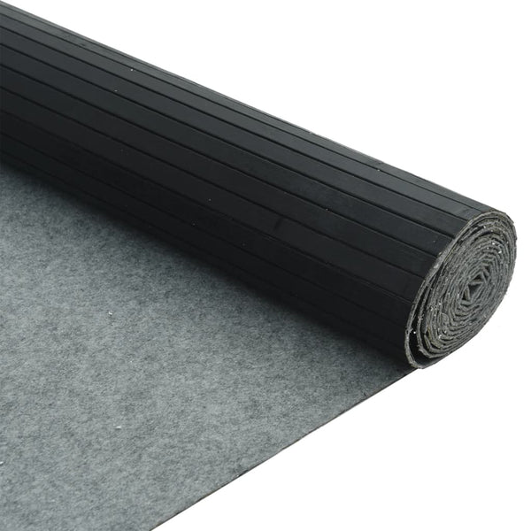 Schwarzer Bambus Paravent, 800x165 cm
