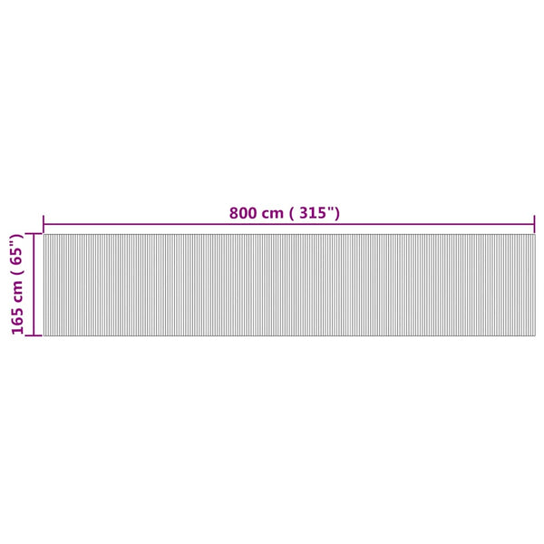 Bambus Paravent Natur, 800x165 cm