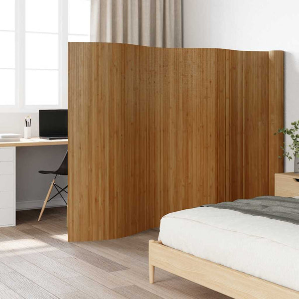 Bambus Paravent, Braun, 800x165 cm
