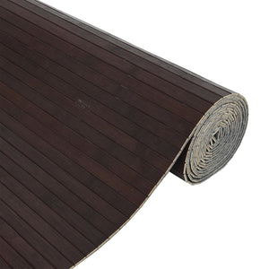 Dunkelbrauner Bambus Paravent, 800x165 cm