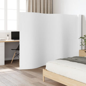 Weißer Bambus Paravent, 800x165 cm