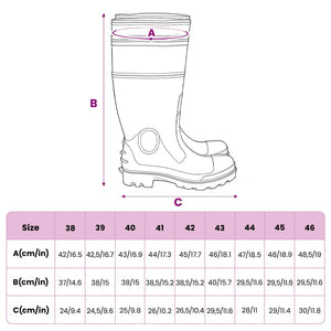 Gummistiefel Schwarz Größe 38 PVC