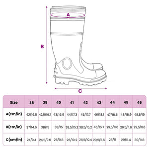 Gummistiefel Schwarz Größe 44 PVC