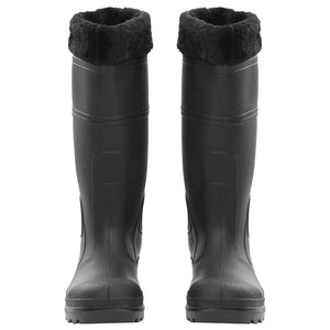 Gummistiefel mit Herausnehmbarem Innenfutter Schwarz Gr. 38 PVC