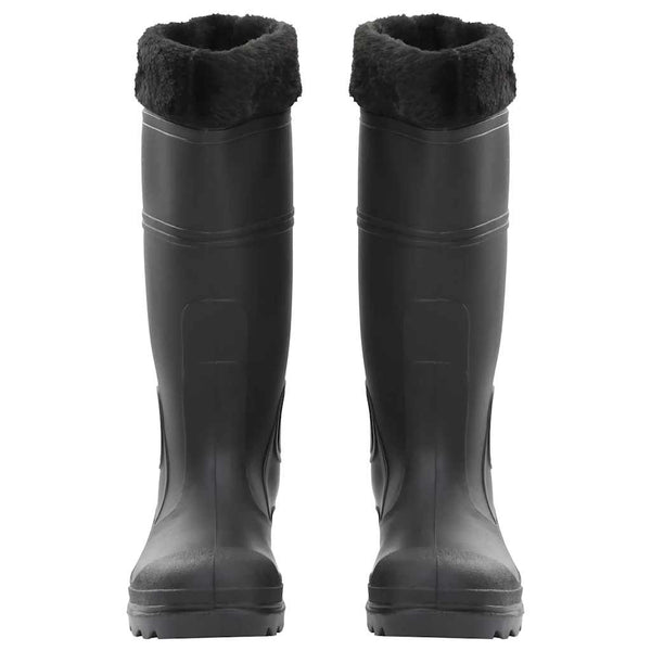 Gummistiefel mit Herausnehmbarem Innenfutter Schwarz Gr. 39 PVC