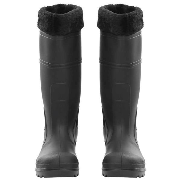 Gummistiefel mit Herausnehmbarem Innenfutter Schwarz Gr. 40 PVC