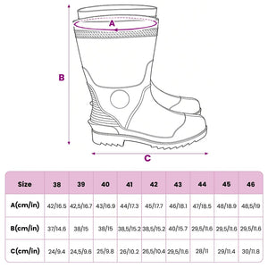 Gummistiefel Schwarz Größe 46 PVC