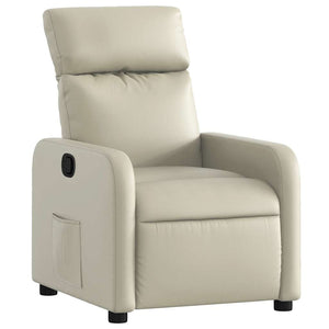 Relaxliege Creme Kunstleder