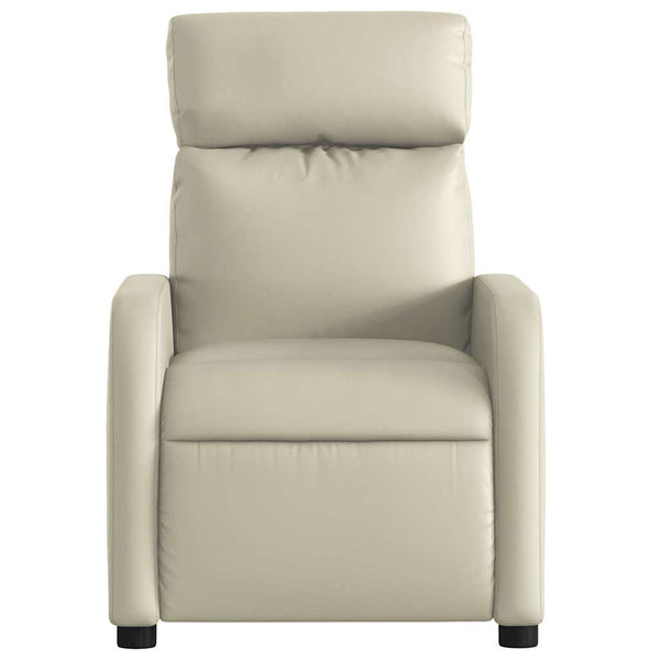 Relaxliege Creme Kunstleder