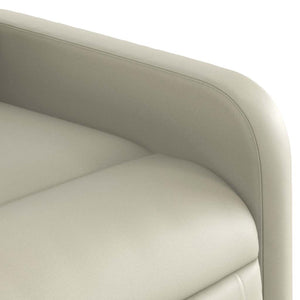 Relaxliege Creme Kunstleder