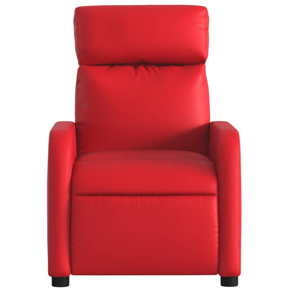 Relaxliege Rot Kunstleder