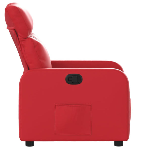 Relaxliege Rot Kunstleder