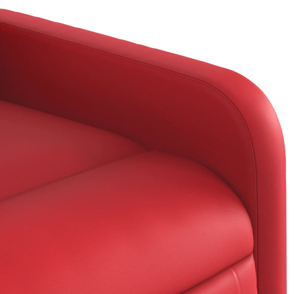 Relaxliege Rot Kunstleder