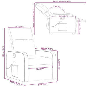 Massagesessel Braun Kunstleder Relaxsessel