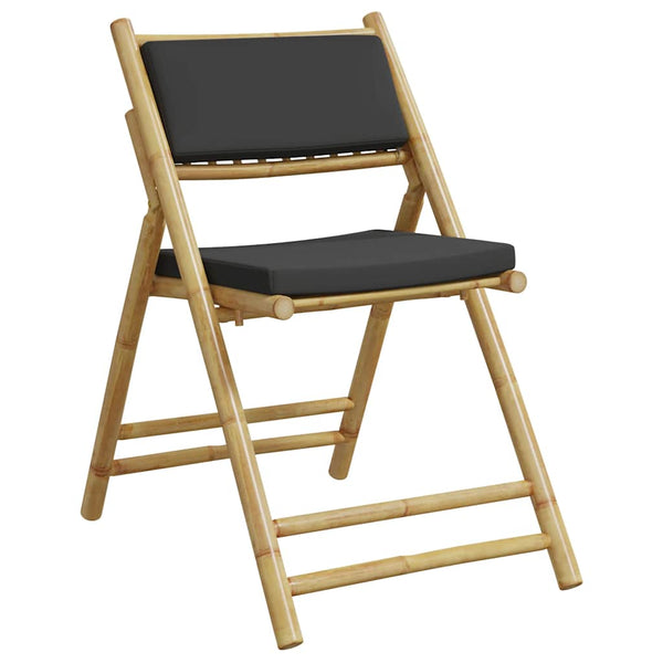 Klappbare Bistrostühle mit Kissen, 2er Set