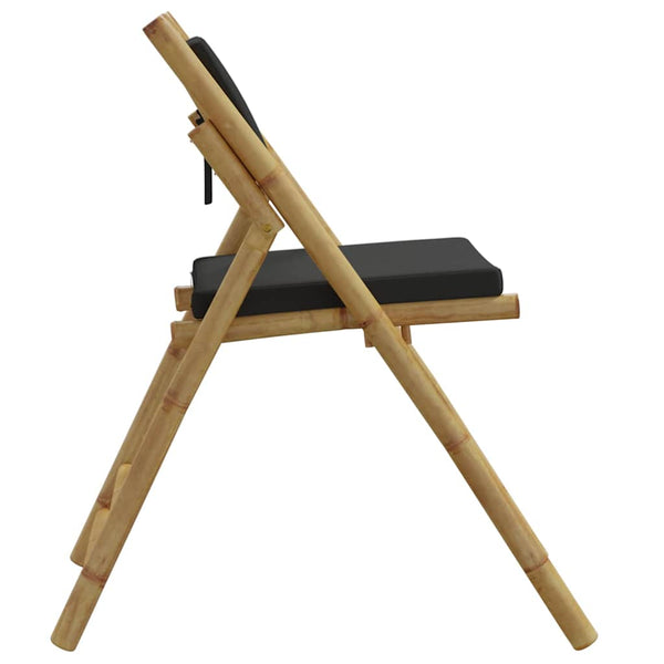 Klappbare Bistrostühle mit Kissen, 2er Set