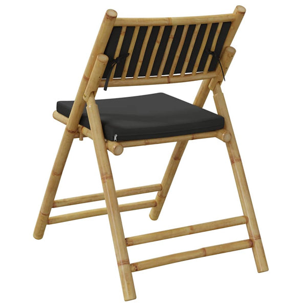 Klappbare Bistrostühle mit Kissen, 2er Set