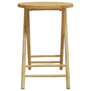 3-tlg. Bambus Bistro-Set Klappbar mit Kissen