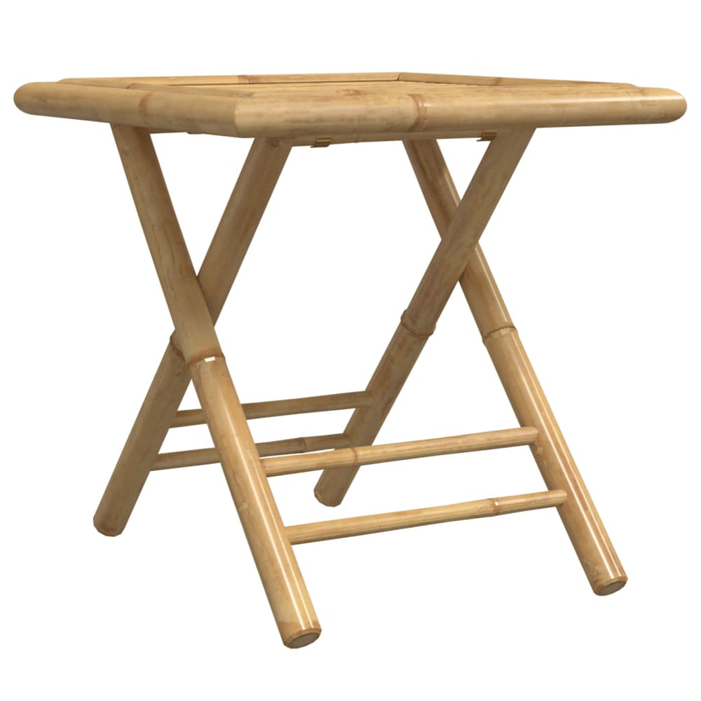 Klappbarer Gartentisch Bambus 45x45 cm