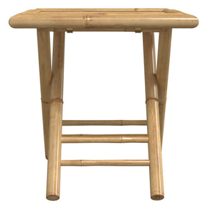 Klappbarer Gartentisch Bambus 45x45 cm