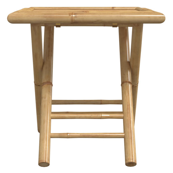 Klappbarer Gartentisch Bambus 45x45 cm