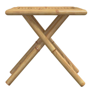 Klappbarer Gartentisch Bambus 45x45 cm