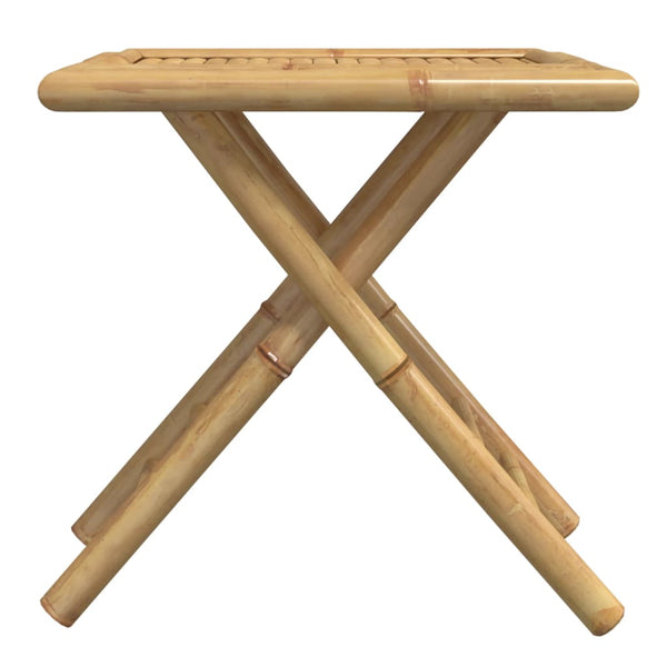 Klappbarer Gartentisch Bambus 45x45 cm