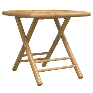 Klappbarer Gartentisch Bambus 45x45 cm