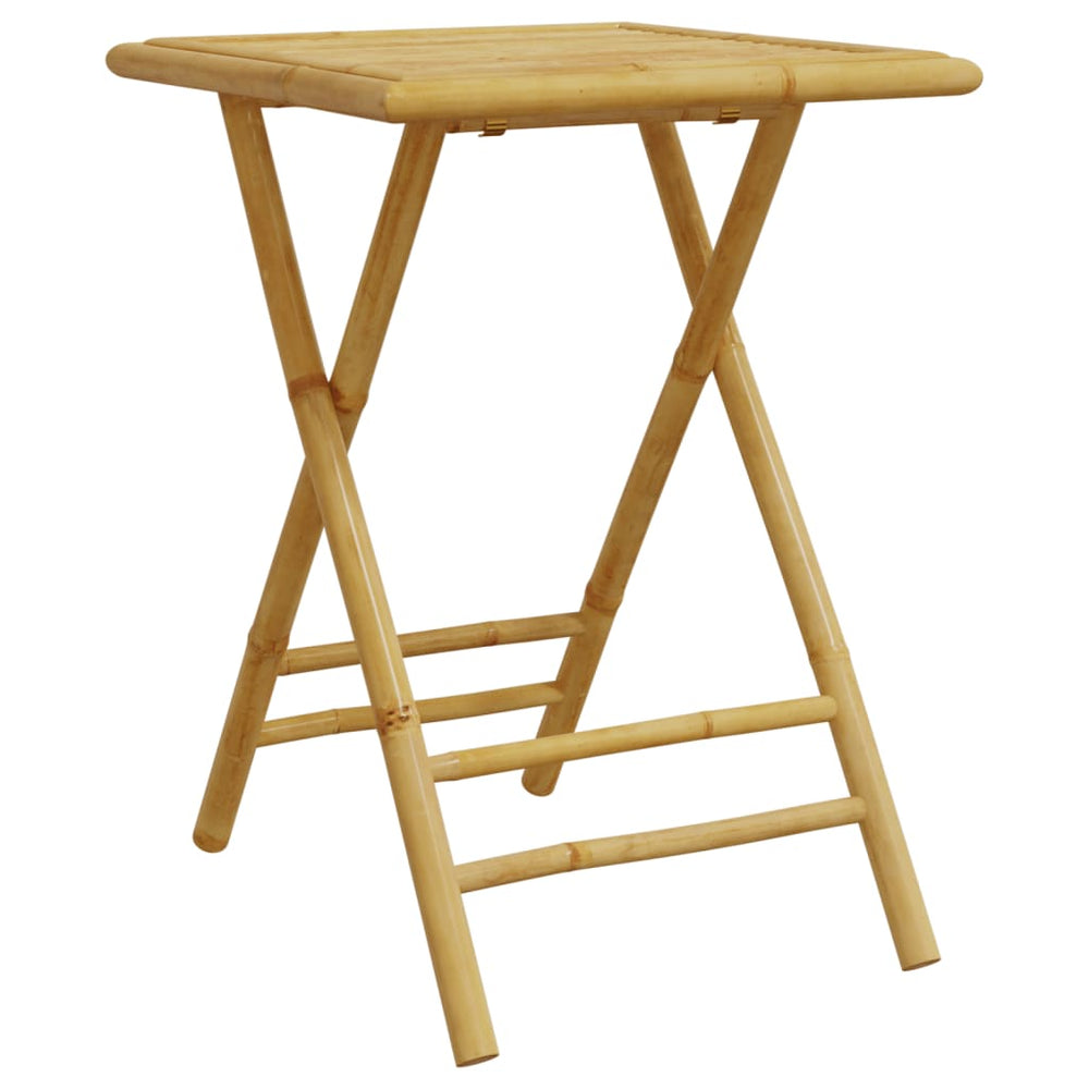 Klappbarer Gartentisch Bambus 55x55 cm
