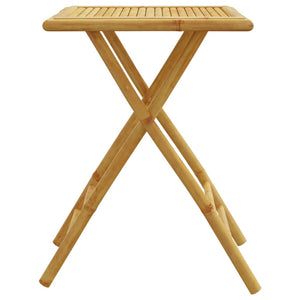 Klappbarer Gartentisch Bambus 55x55 cm