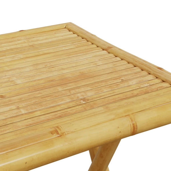 Klappbarer Gartentisch Bambus 55x55 cm