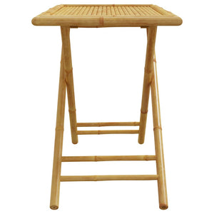 Klappbarer Gartentisch Bambus 110x55 cm