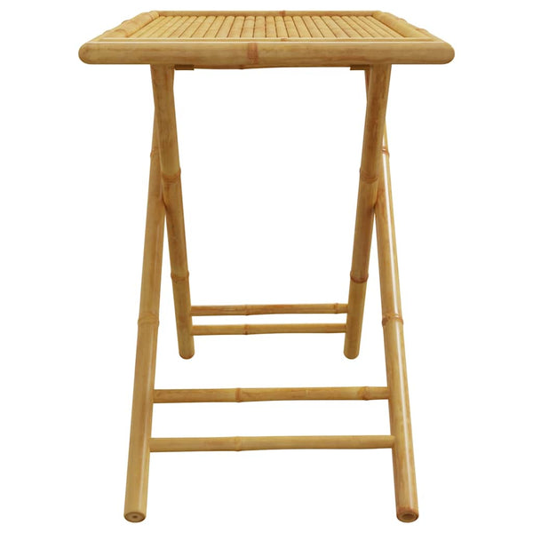 Klappbarer Gartentisch Bambus 110x55 cm