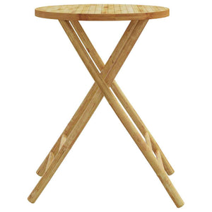 Klappbarer Gartentisch Bambus Ø55x75 cm