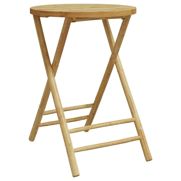 Klappbarer Gartentisch Bambus Ø55x75 cm