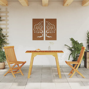 Akazienholz Garten Esstisch 110x56 cm