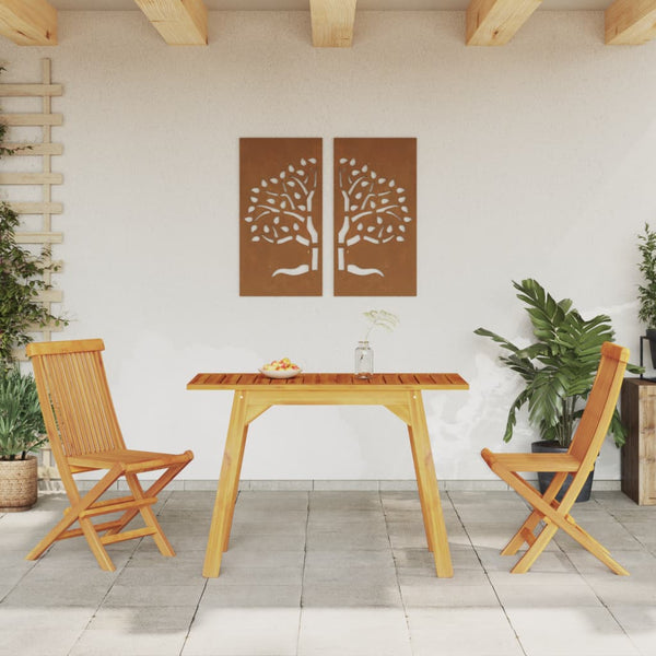 Akazienholz Garten Esstisch 110x56 cm