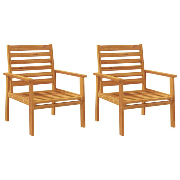 Akazienholz Gartensessel 2er Set
