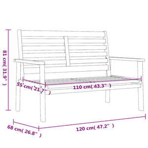 Gartensofa Set Akazie Massivholz