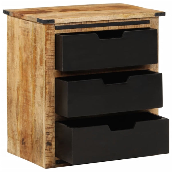 Mango Sideboard mit 3 Schubladen, 55x60 cm