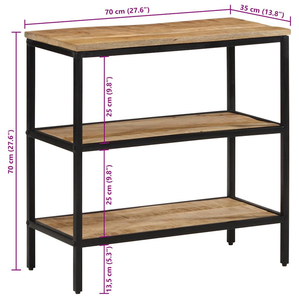 Konsolentisch Mango Massivholz 70x70 cm